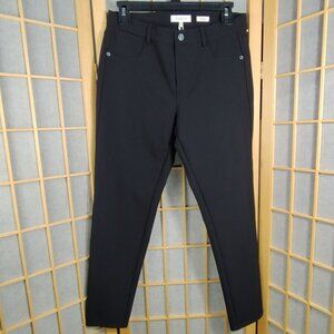 Lafayette 148 New York Mercer Cropped Stretch Pants Black Size 8 NWT